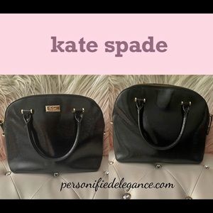 Kate Spade Bixby Place Carli Black Patent Leather Satchel Handbag Crossbody